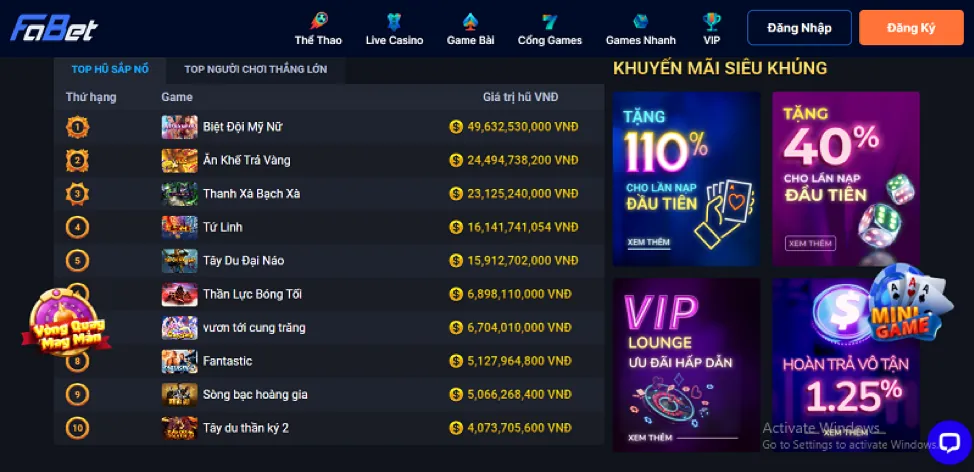 Banner khuyến mãi đá gà Cbvip9